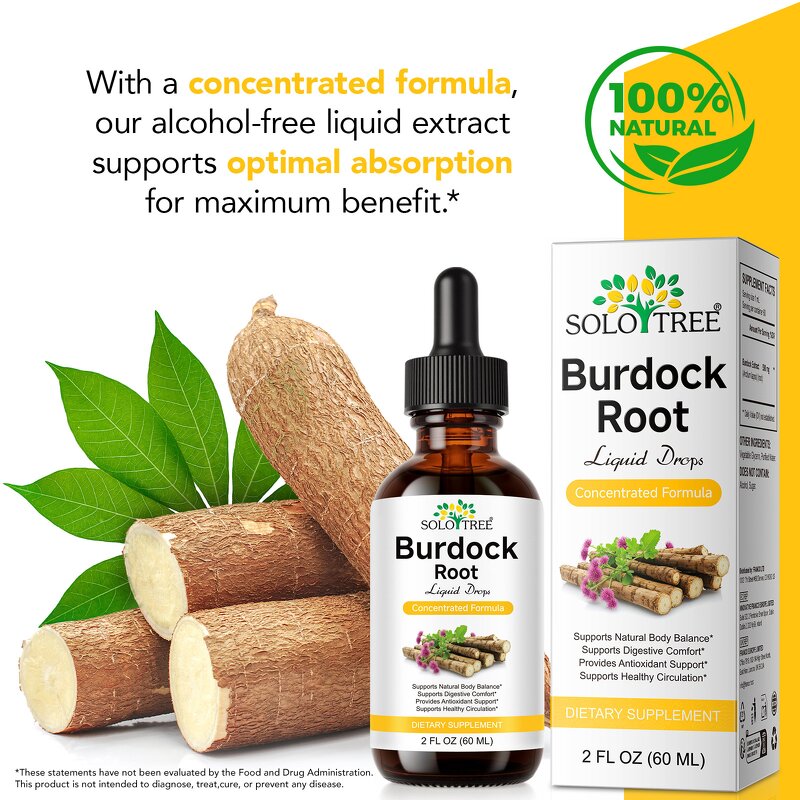 Burdock Root Drops - Manufacturer Private Label 60ml Non-GMO Digestive Wellness