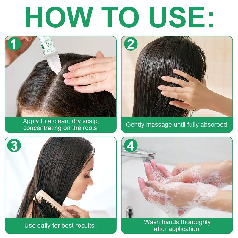 Hair Growth Serum - Manufacturer 20ml No-Rinse Rosemary Biotin Anti Hair Loss