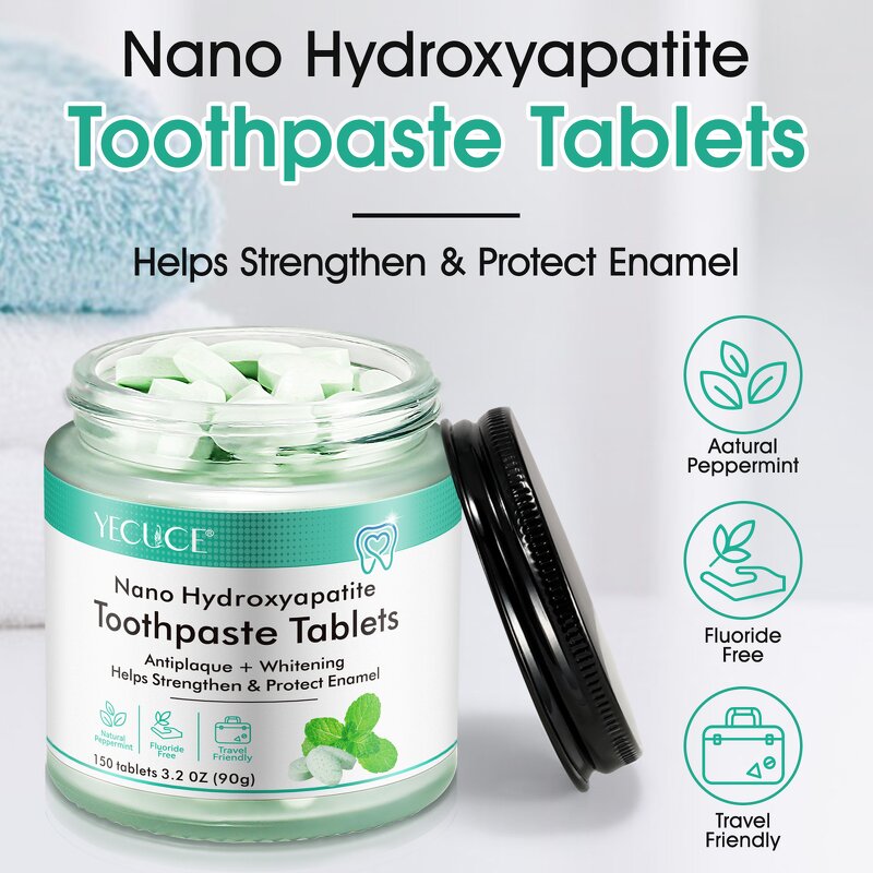 Toothpaste Tablets - Manufacturer 150Pcs Organic Hydroxyapatite Fluoride Free