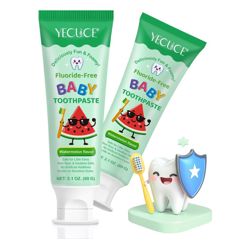 Baby Toothpaste - Manufacturer Private Label Fluoride-Free Watermelon Herbal Kids