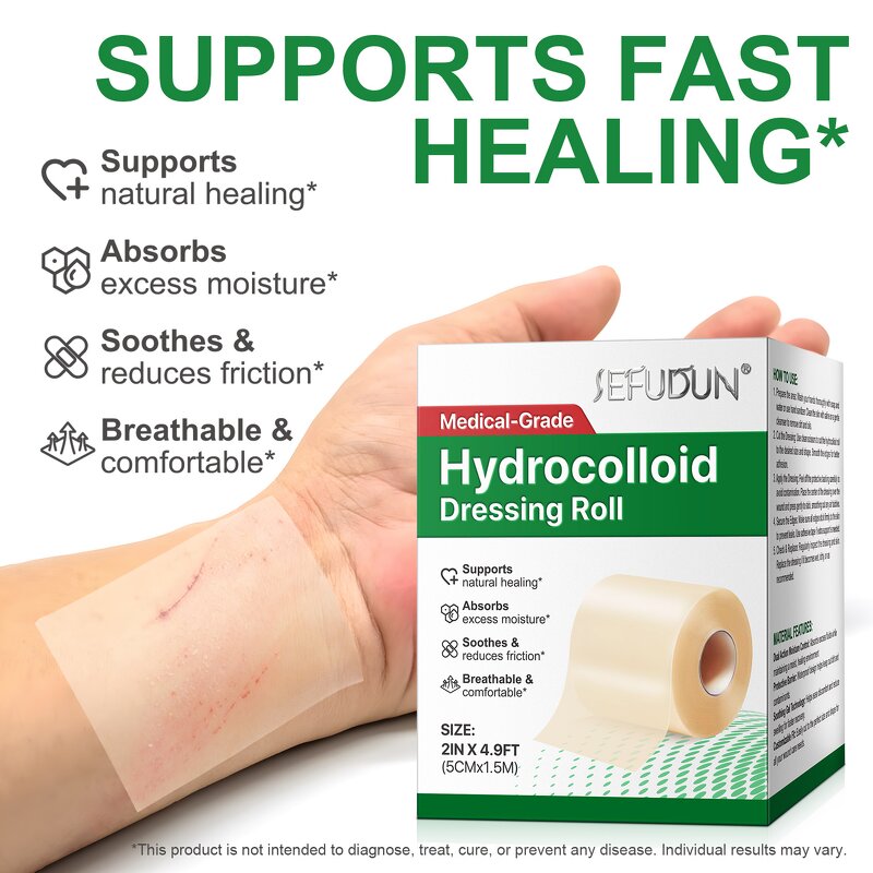 Hydrocolloid Bandages - Manufacturer 5CM*1.5M Waterproof Breathable Wound Care