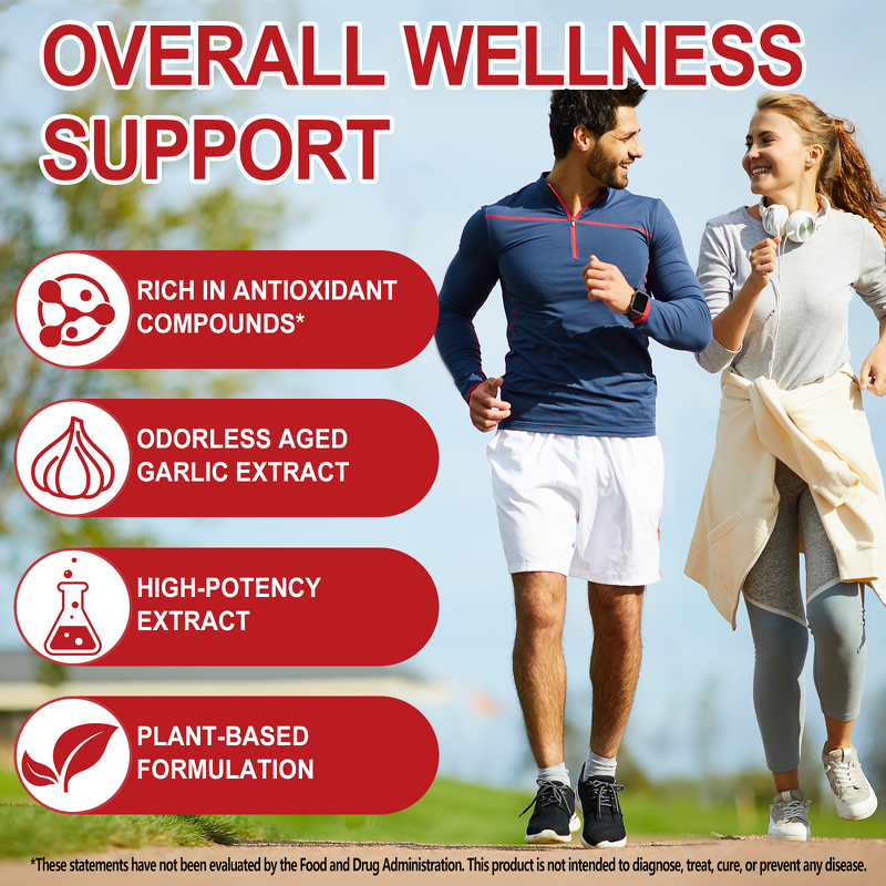 Garlic Extract Softgels - Manufacturer Gluten-Free Odorless Aged Immune Wellness