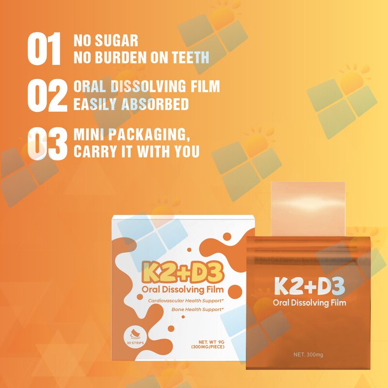 Vitamin D3 K2 Film - Manufacturer OEM ODM Private Label Bone Joint Health