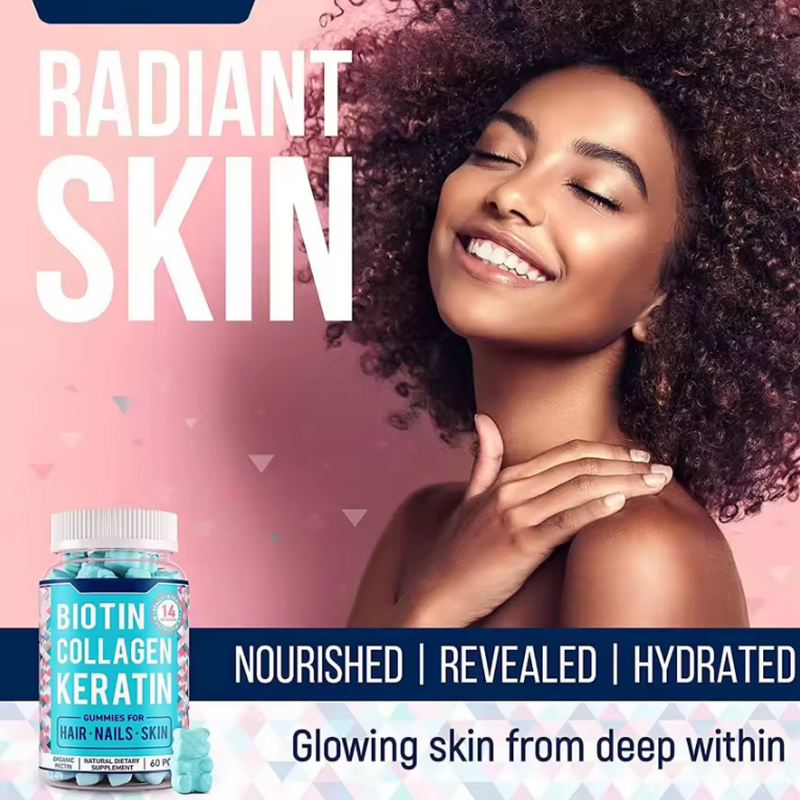 Collagen Biotin Gummies - Manufacturer OEM/ODM/OBM Hair Nails Skin Multivitamins