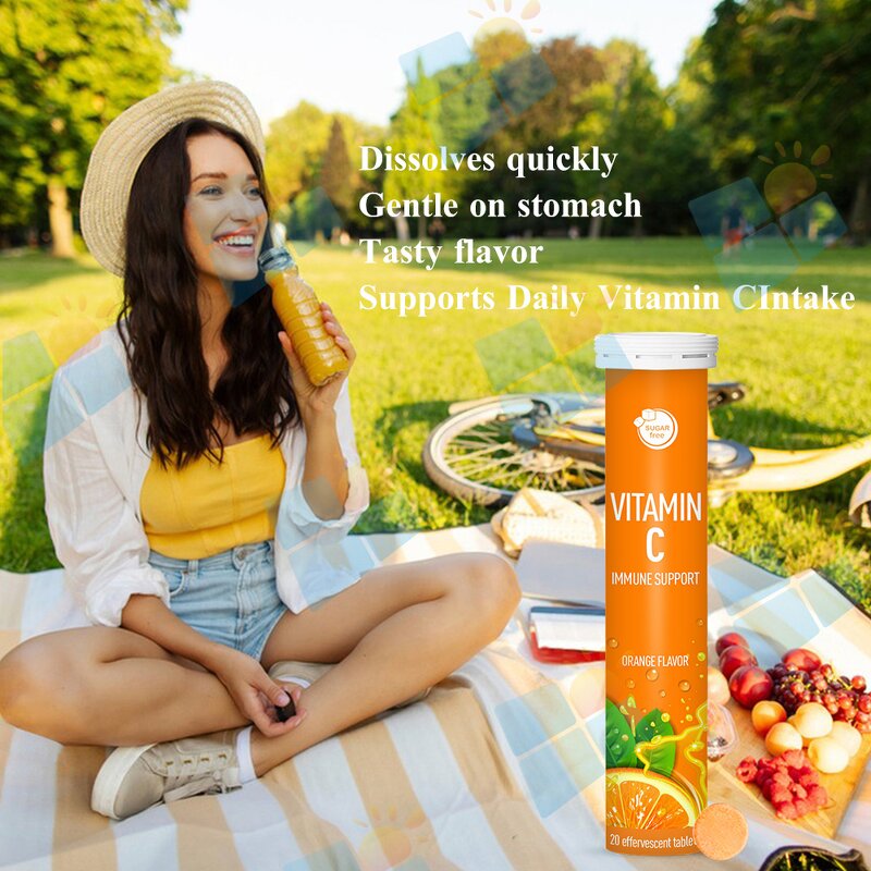 Vitamin C Tablets - Manufacturer Wholesale 1000mg Effervescent Immune Energy