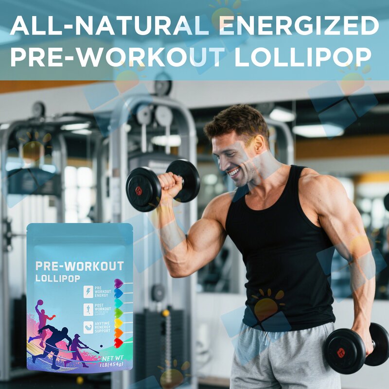 Pre Workout Lollipop - Manufacturer OEM ODM Sugar Free Organic Muscle Growth