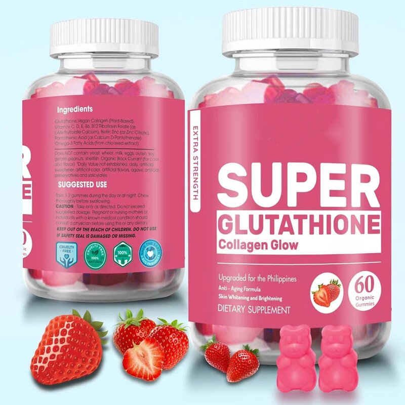 Glutathione Gummies - Manufacturer Private Label Collagen Skin Whitening Soft Candy