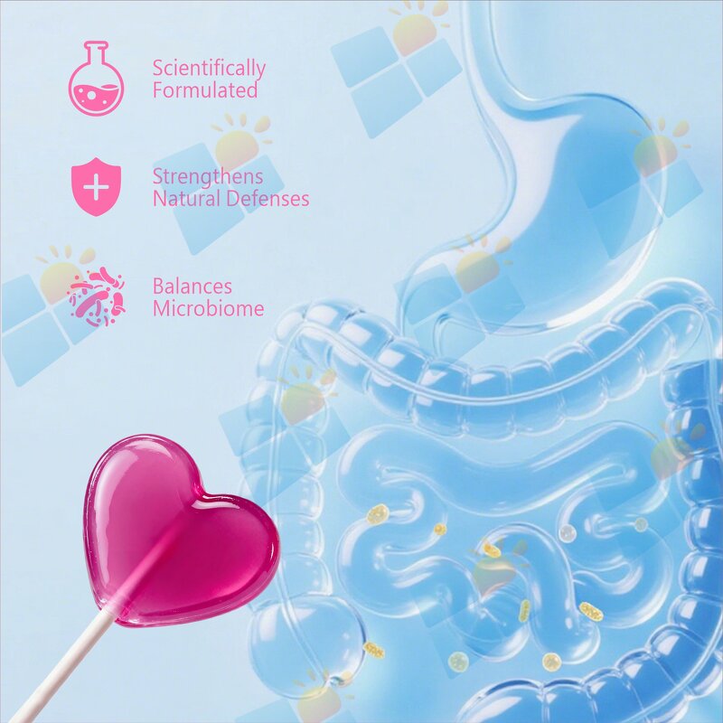 Probiotic Lollipop - Manufacturer OEM/ODM Private Label Gut Health Balance Belly