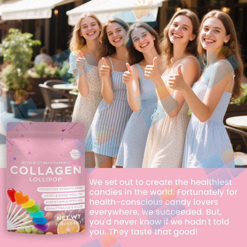 Collagen Lollipop - Manufacturer OEM/ODM Private Label Beauty Hair Skin Nails