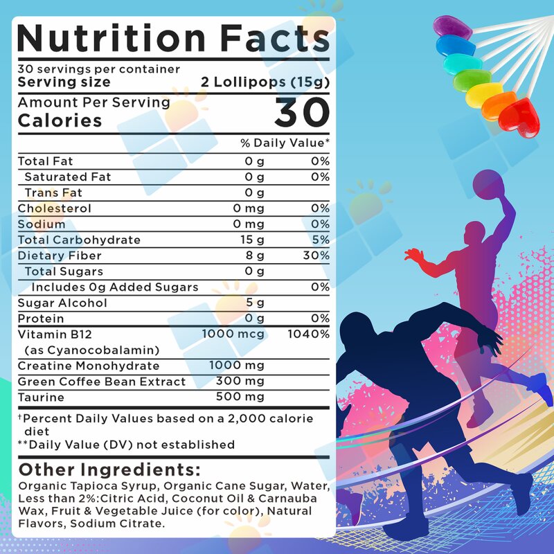 Pre Workout Lollipop - Manufacturer OEM ODM Sugar Free Organic Muscle Growth