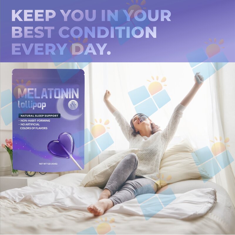 Melatonin Lollipop - Manufacturer OEM ODM 10mg Natural Berry Organic Halal