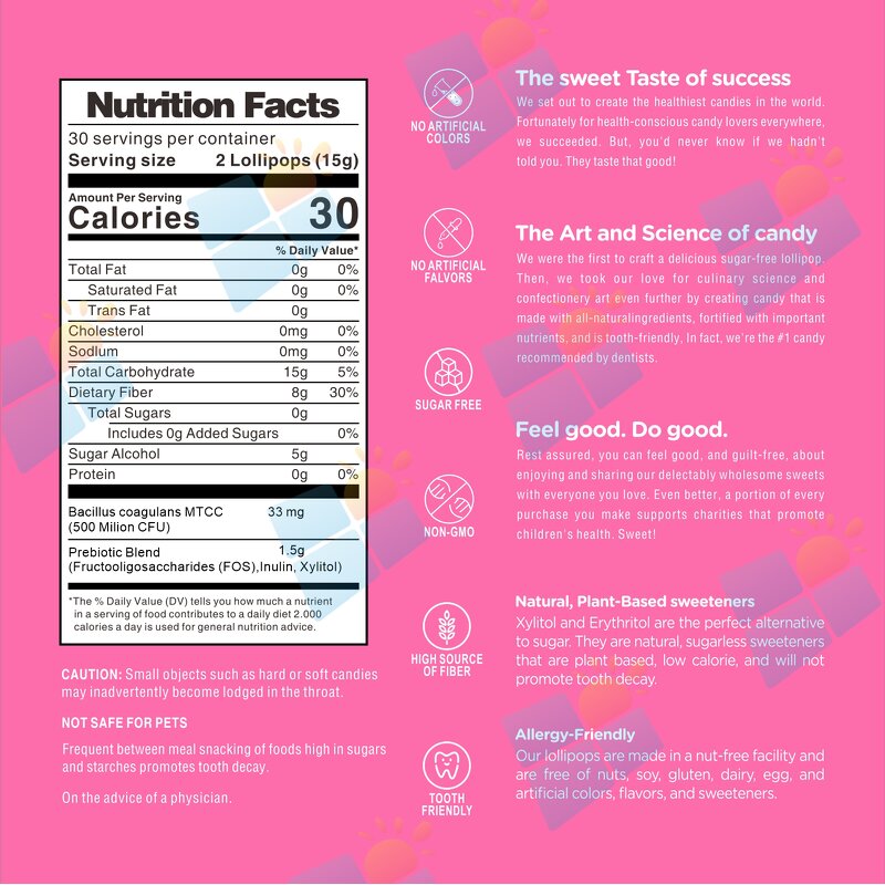 Probiotic Lollipop - Manufacturer OEM/ODM Private Label Gut Health Balance Belly