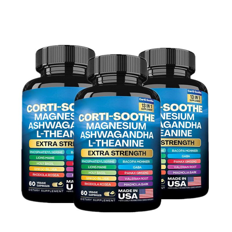 Magnesium Capsules - Manufacturer Wholesale Corti-soothe Ashwagandha L-Theanine