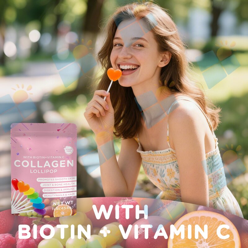 Collagen Lollipop - Manufacturer OEM/ODM Private Label Beauty Hair Skin Nails