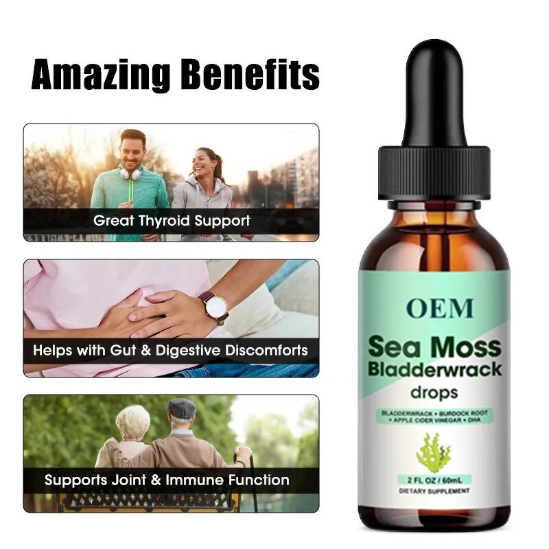 Sea Moss Drops - Manufacturer OEM/ODM/OBM Irish Moss Bladderwrack Immune
