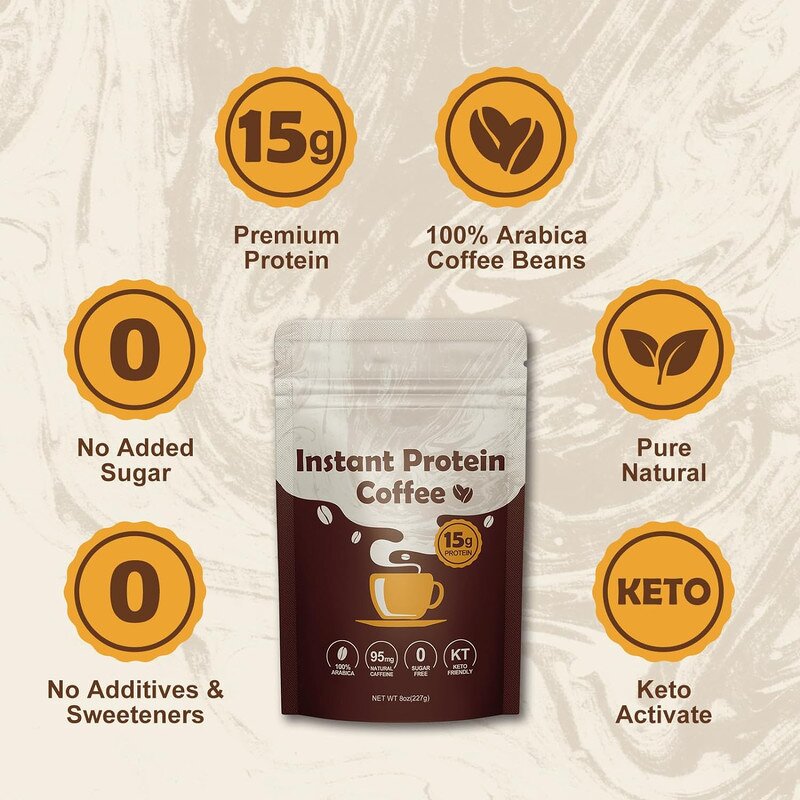 Protein Coffee Powder - Manufacturer Organic Keto Instant Sugar Free Weight-Loss