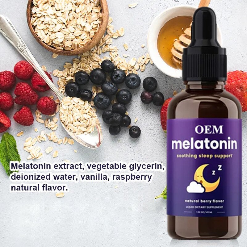 Melatonin Drops - Manufacturer OEM/ODM/OBM Sleeping Aid Adult Kids Absorption