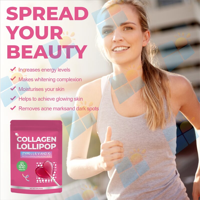 Collagen Lollipop - Manufacturer OEM/ODM Private Label Sugar Free Skin Whitening