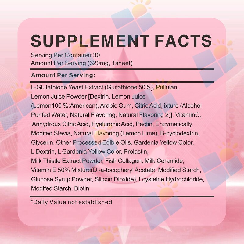 Glutathione Oral Film - Manufacturer OEM ODM Private Label Skin Whitening Candy