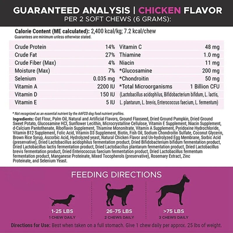 Dog Multivitamin Chews - Manufacturer OEM/ODM/OBM 10 in 1 Glucosamine Probiotics