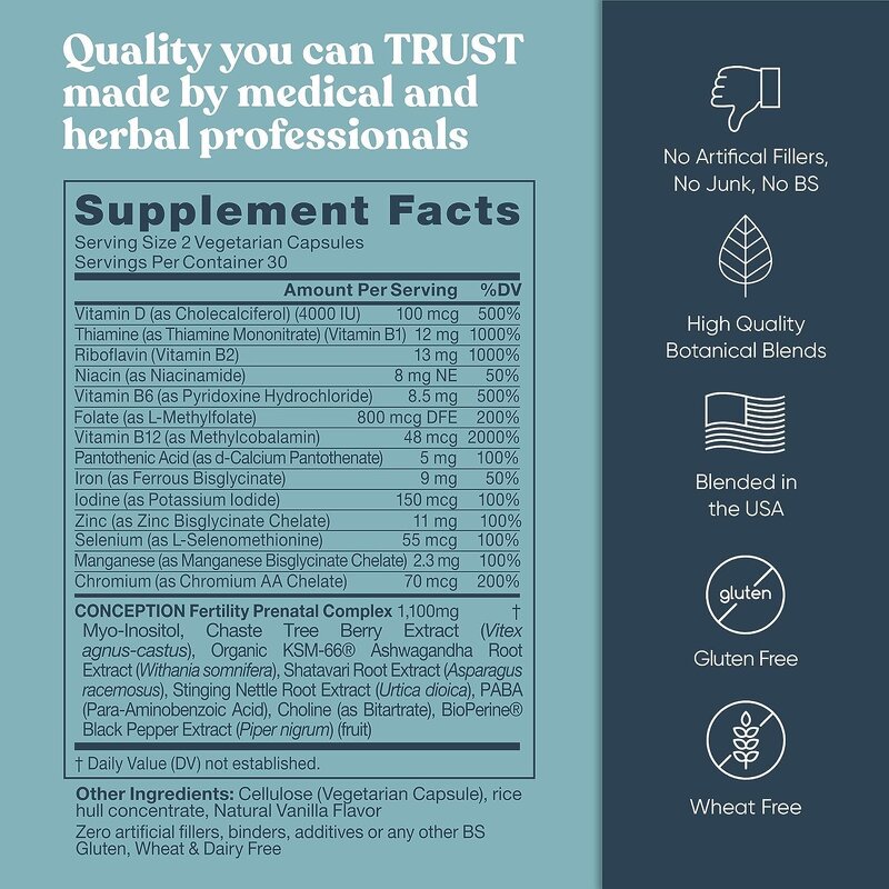 Fertility Capsules - Manufacturer Women's Prenatal Hormonal Balance Circulation