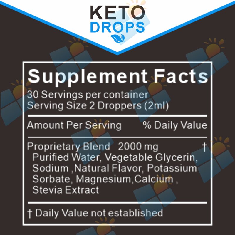 Keto Diet Drops - Manufacturer OEM Private Label Weight Management Fat Burner