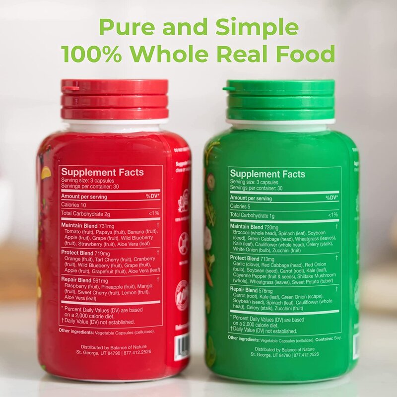 Fruit Veggie Capsules - Manufacturer Private Label Whole Food Superfoods 90ct