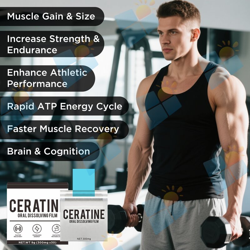 Creatine Oral Film - Manufacturer Private Label Sugar Free Vegan Muscle Growth