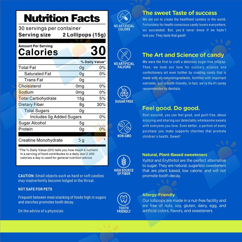 Creatine Lollipop - Manufacturer OEM/ODM Halal Vegan Organic Muscle Building