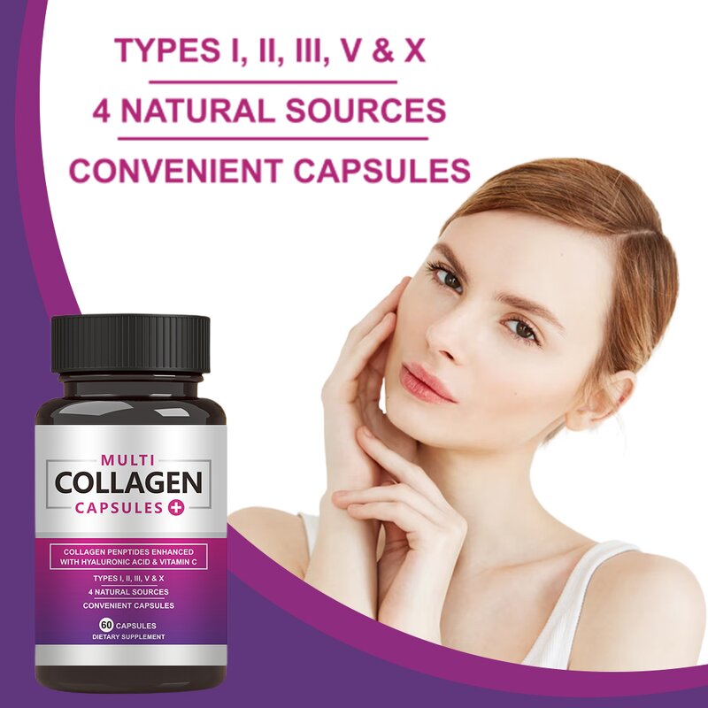 Marine Collagen Capsules - Manufacturer 2 in 1 Whitening Hyaluronic Peptide 2023