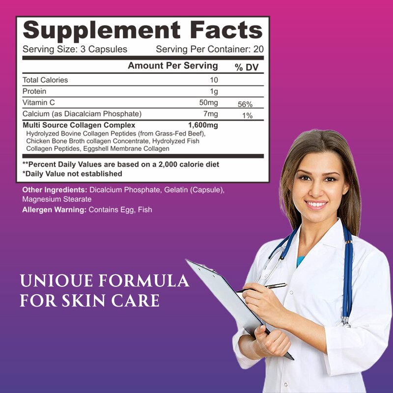 Marine Collagen Capsules - Manufacturer 2 in 1 Whitening Hyaluronic Peptide 2023