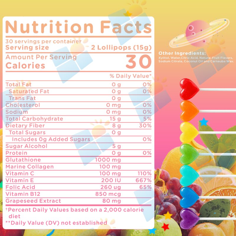 Glutathione Lollipop - Manufacturer OEM ODM Private Label Skin Whitening Collagen