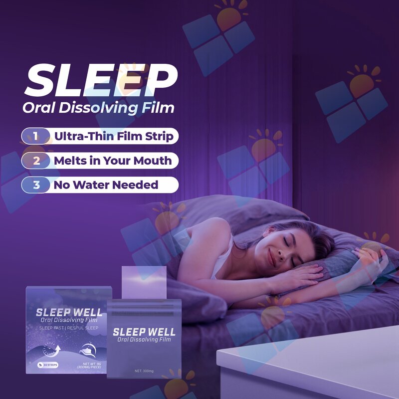 Melatonin Oral Film - Manufacturer Private Label Vegan Organic Fast Deep Sleep