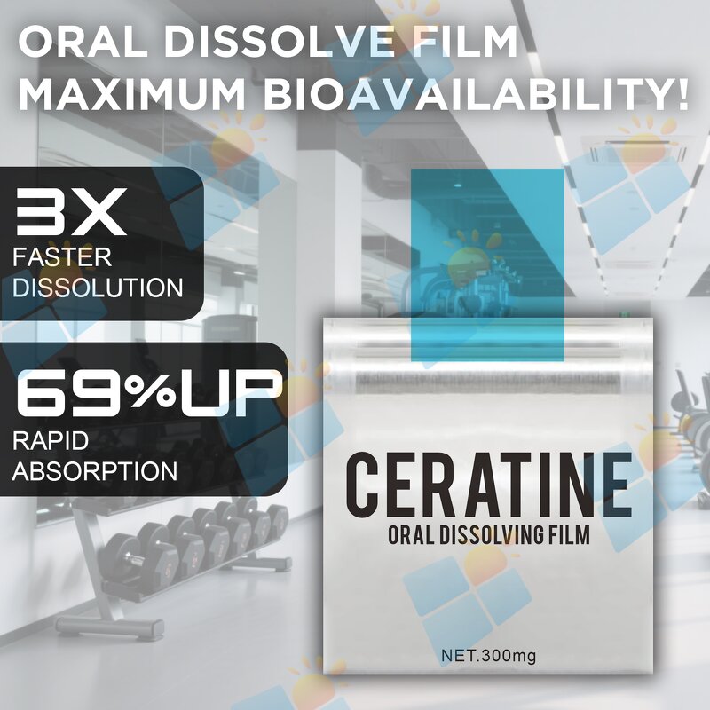 Creatine Oral Film - Manufacturer Private Label Sugar Free Vegan Muscle Growth
