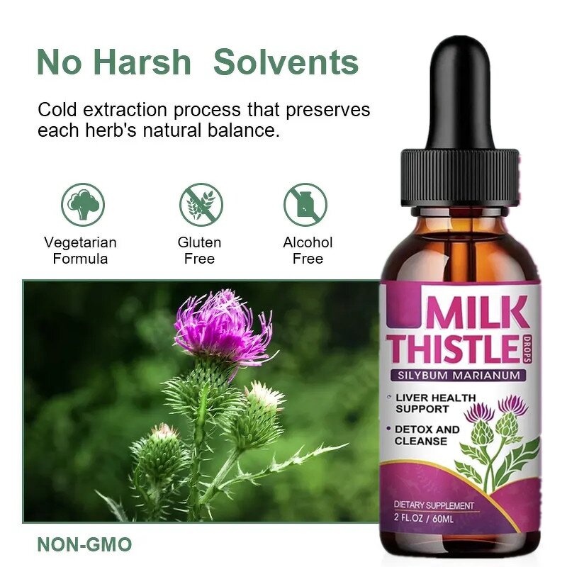 Milk Thistle Drops - Manufacturer OEM/ODM/OBM Silymarin Liver Cleanse Detox