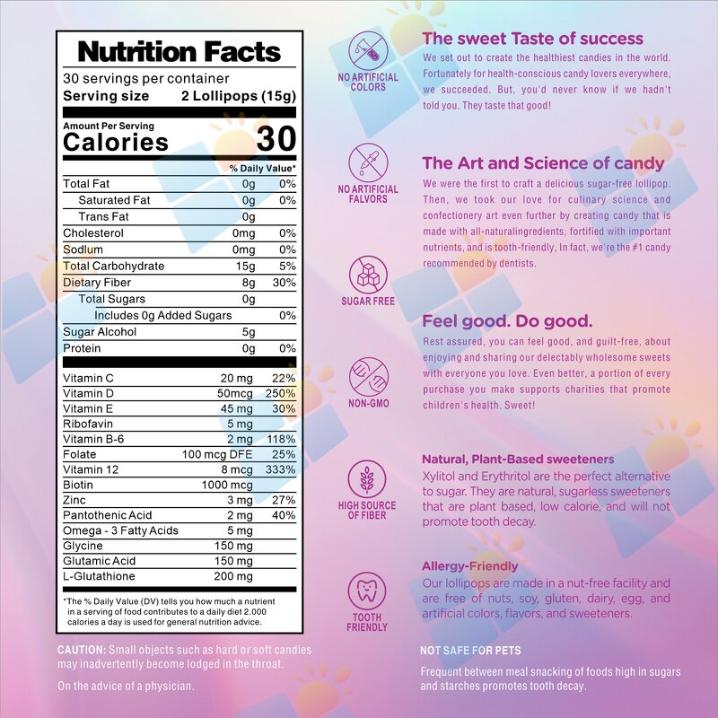 Glutathione Lollipop - Manufacturer OEM ODM Anti-Aging Skin Whitening Bright