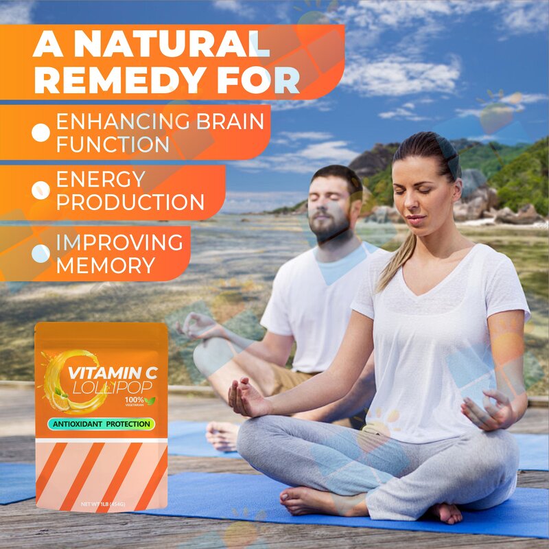 Vitamin C Lollipop - Manufacturer OEM Vegan Immune Health Adult Kids Supplement