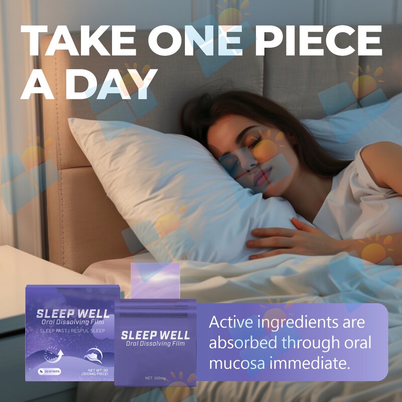 Melatonin Oral Film - Manufacturer Private Label Vegan Organic Fast Deep Sleep