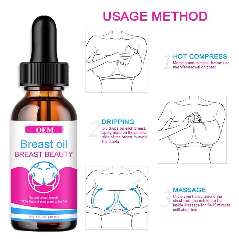 Breast Enlargement Oil - Manufacturer OEM/ODM/OBM Tightening Lifting Big Boobs