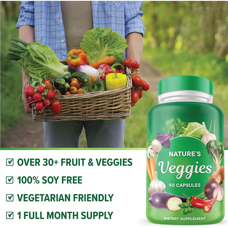 Fruit Veggie Capsules - Manufacturer OEM Whole Food Metabolism Energy Boost