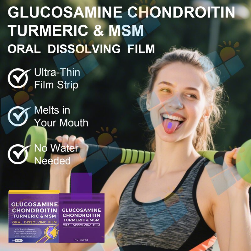 Glucosamine Oral Film - Manufacturer OEM MSM Joint Bone Support Adult Strips