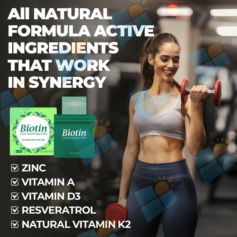 Biotin Oral Film - Manufacturer OEM Vegan Beauty Hair Skin Nails Collagen Vitamin