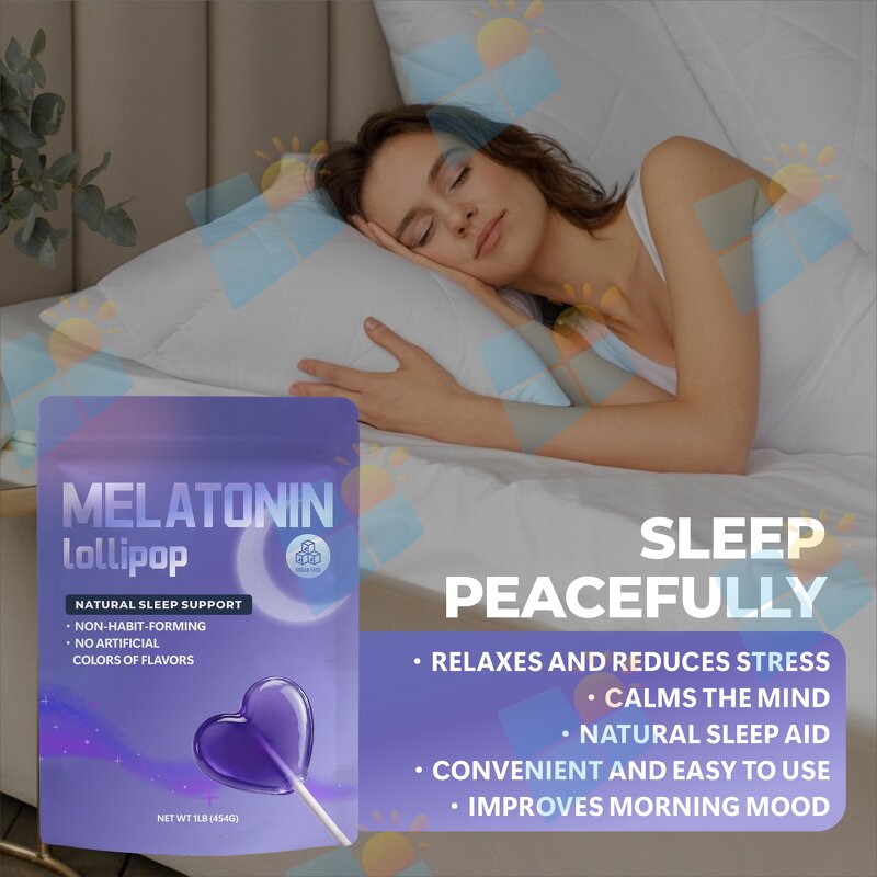 Melatonin Lollipop - Manufacturer OEM ODM 10mg Natural Berry Organic Halal