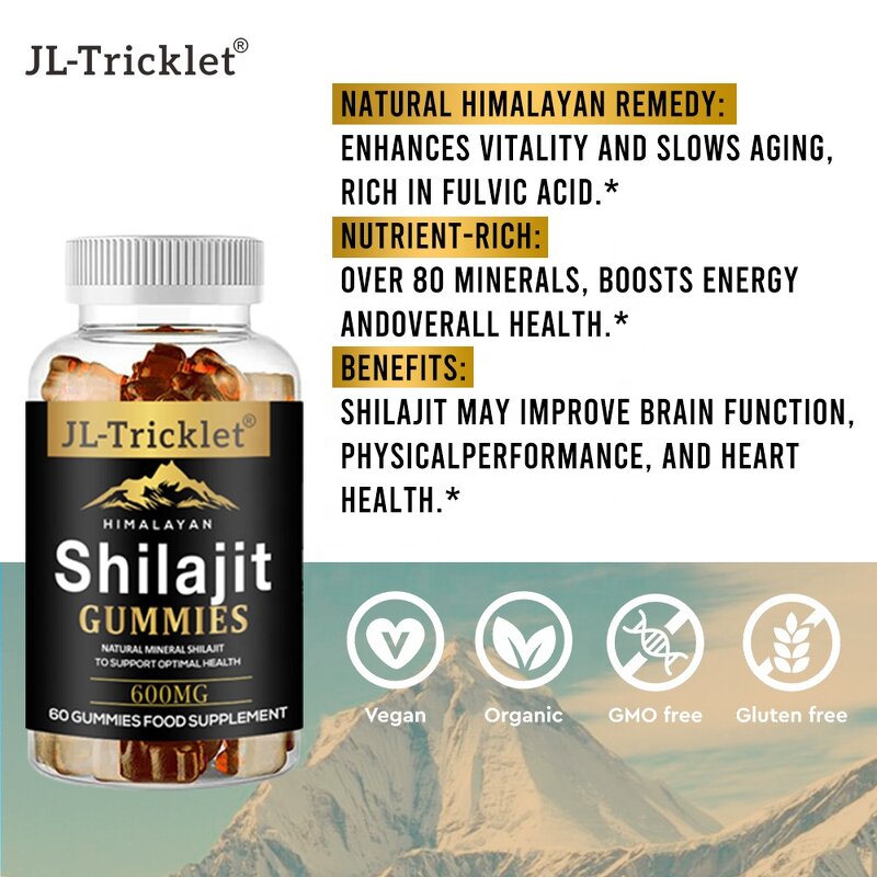 Shilajit Gummies - Manufacturer OEM ODM Himalayan Sugar Free Vegan Organic