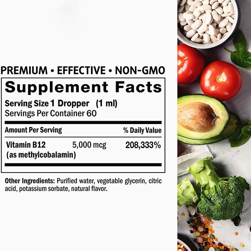 Vitamin B12 Drops - Manufacturer OEM/ODM/OBM Vegan Methylcobalamin Mood