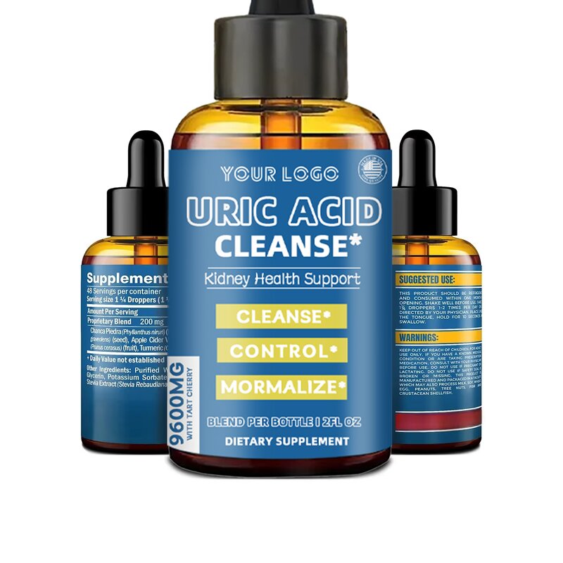 Uric Acid Cleanse - Manufacturer Herbal Drops Vitamins Minerals Kidney Detox
