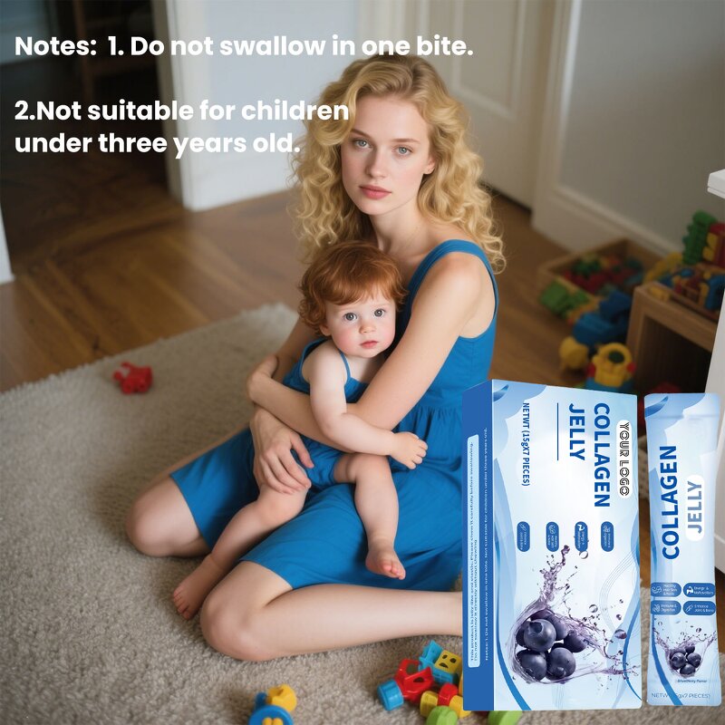 Collagen Jelly - Manufacturer Blueberry Biotin Multivitamin Anti-Aging Skin Glow