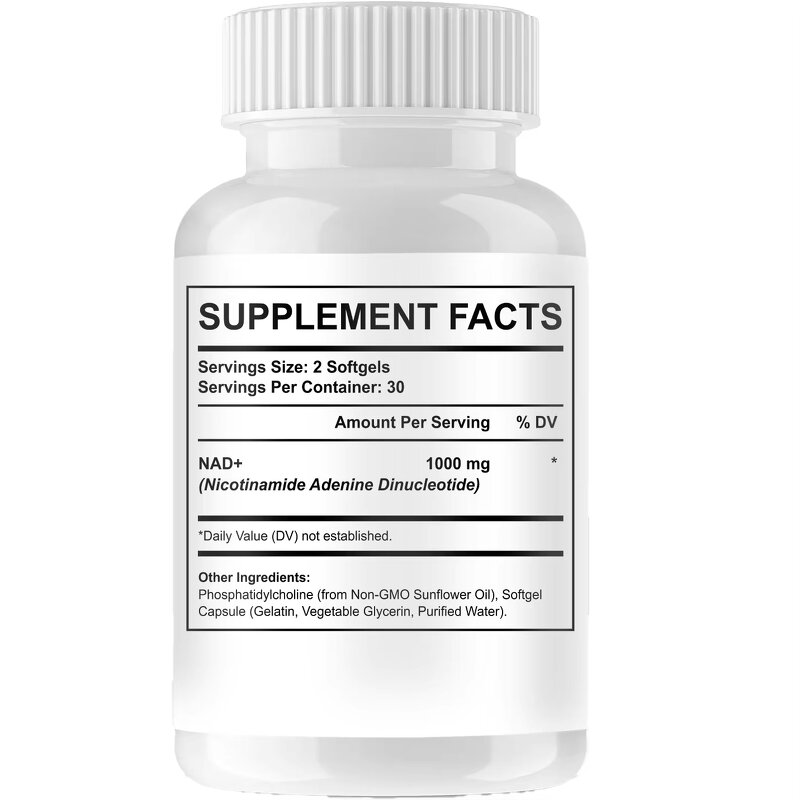 Liposomal NAD+ Supplement - Manufacturer 1000mg Pure Energy DNA Repair Anti-aging