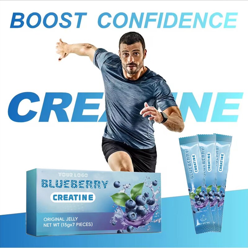 Creatine Jelly - Manufacturer Blueberry Strength Training Muscle Recovery Energy