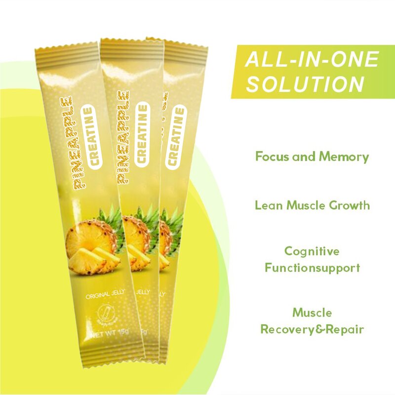 Creatine Jelly - Manufacturer Pineapple Pre Workout Monohydrate Energy Vegan